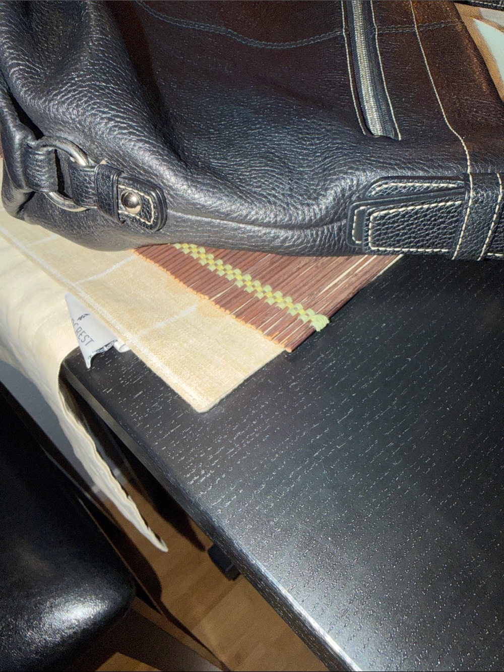 Coach Black Pebbled Leather Messenger Bag with Silver Hardware - Picture 11 of 12